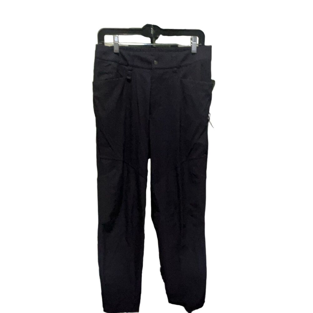 lululemon Tours Pants Unisex 31 Black Tapered Elastic Waist Pockets Gym Running